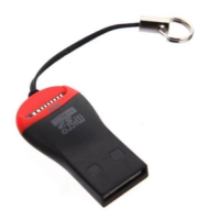 Кардридер для microSD (зчитувач карт пам’яті) STLab U-374 USB 2.0, Black/Red