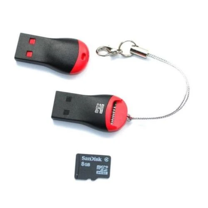 Зовнішній кардридер STLab U-374 для microSD з USB 2.0