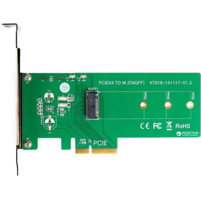 Адаптер Maiwo KT016 для SSD M.2 з підключенням PCIe 3.0 x4