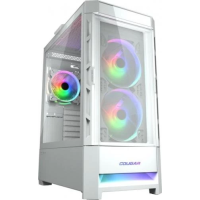 Комп'ютерний корпус (корпус ПК) Cougar Duoface RGB White EATX, білий, 3 вентилятори