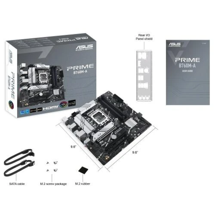 Материнська плата Asus PRIME B760M-A-CSM для DDR5 і Intel LGA1700