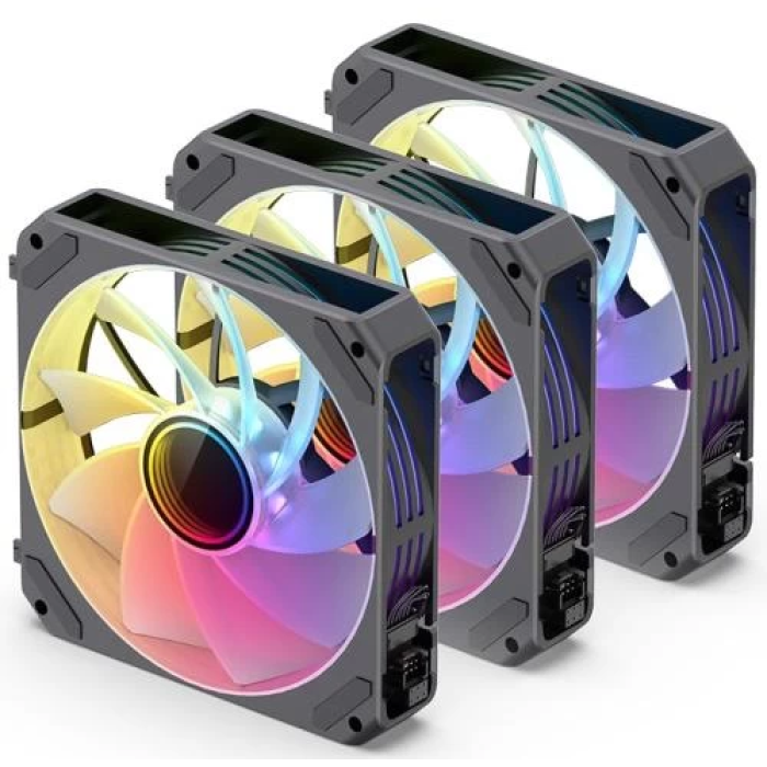 Комплект корпусних вентиляторів Jonsbo ZG-120BR RGB — 3 шт