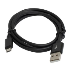 Кабель USB — microUSB (шнур для заряджання) Patron PN-USB-MICRO-1-B 1 м, 2,4 А, чорний