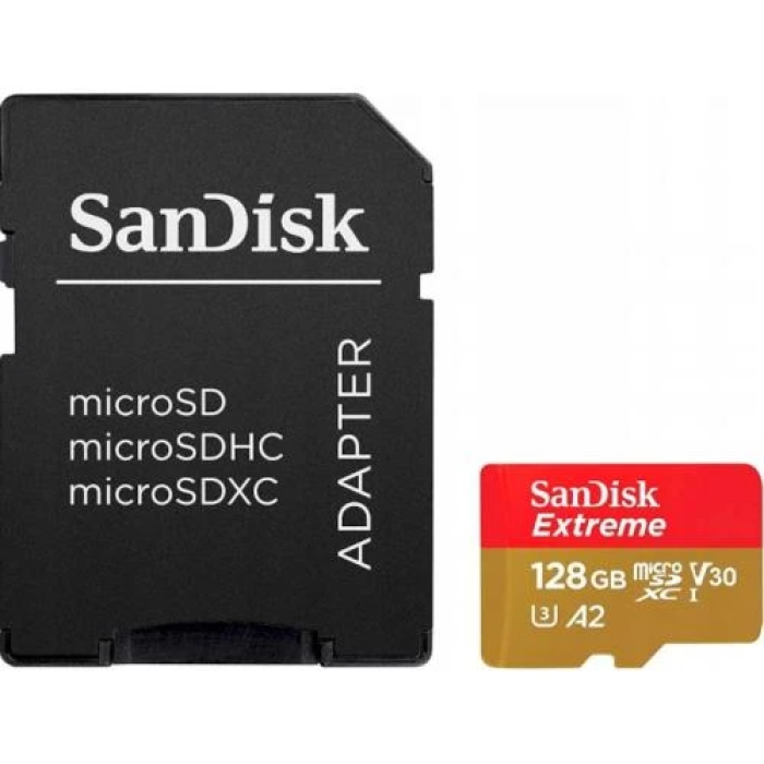 Карта пам’яті SanDisk Extreme microSDXC 128 ГБ із SD-адаптером