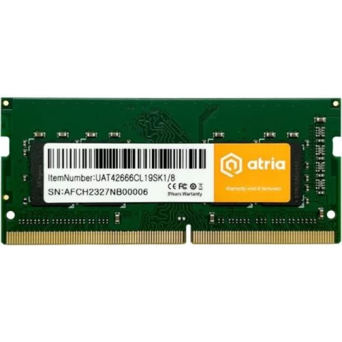 Оперативна пам’ять Atria DDR4 8 ГБ для ноутбука