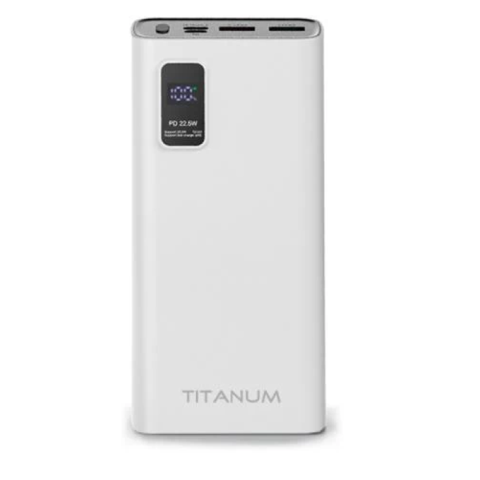 Повербанк Titanum 727S на 20000 мА·год із швидким заряджанням
