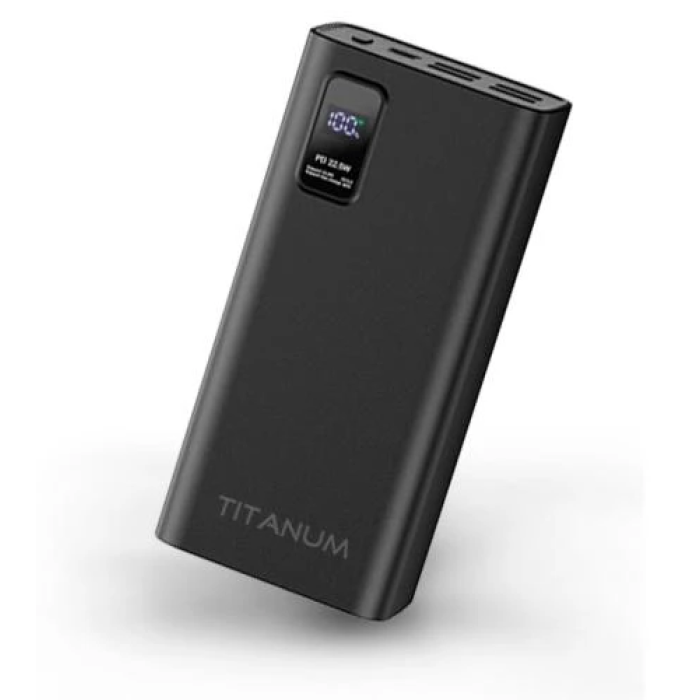 Повербанк Titanum 728S на 30000 мА·год із швидким заряджанням