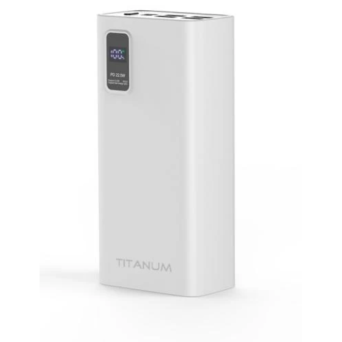 Повербанк Titanum 728S на 30000 мА·год із швидким заряджанням