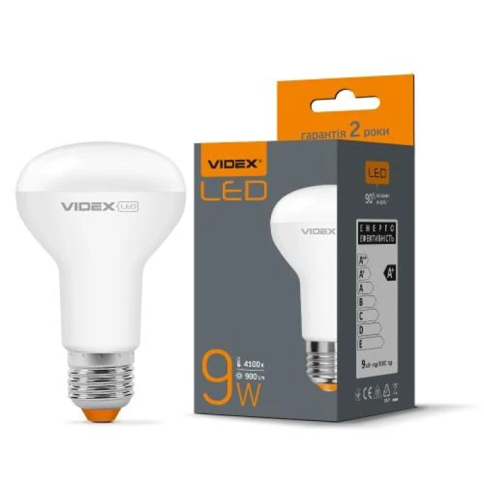 Світлодіодна лампа Videx VL-R63e-09274 — 9 Вт, 4100 К