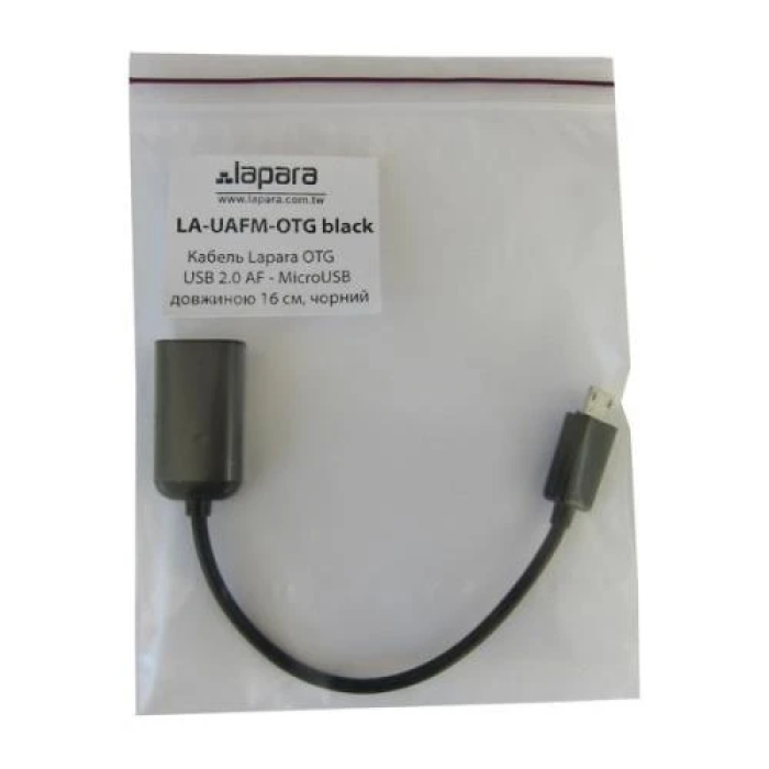 USB-перехідник Lapara для підключення microUSB, 16 см