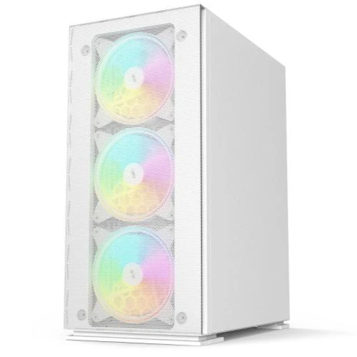 Білий корпус 2E Gaming Virtus Neo ATX із прозорою панеллю