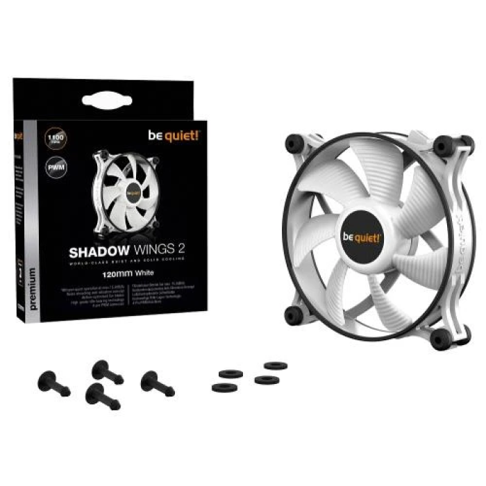 Корпусний вентилятор be quiet! Shadow Wings 2 White 120 мм