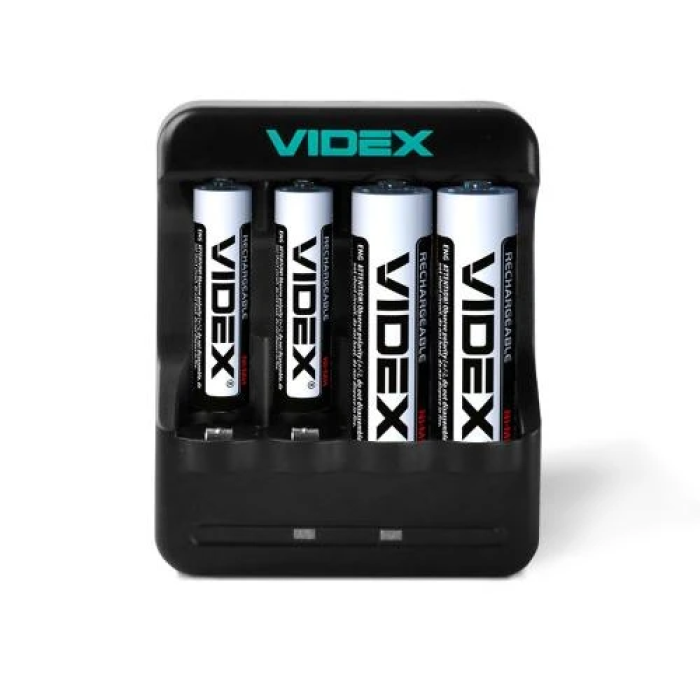 Зарядний пристрій Videx N401 для акумуляторів AA та AAA