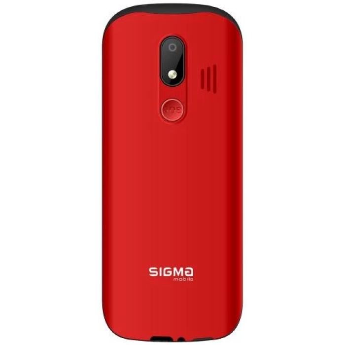 Кнопковий телефон Sigma mobile Comfort 50 Optima Type-C у червоному кольорі