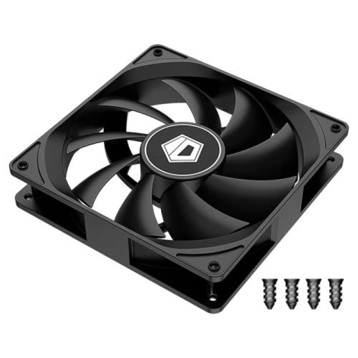 Корпусний вентилятор ID-Cooling FL-12025K, чорний, 120×120×25 мм