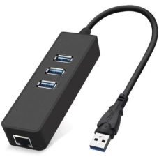 Хаб USB (USB-концентратор) Dynamode USB3.0-Type-A-RJ45-HUB3 3×USB 3.0, RJ45, 13 см
