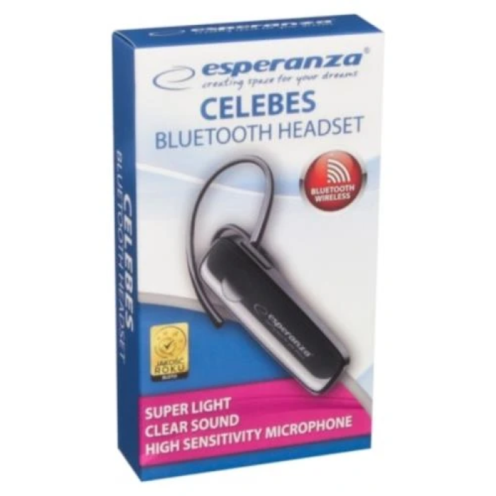 Бездротова Bluetooth-гарнітура Esperanza Celebes Black для смартфона