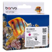 Картридж для струменевого принтера (картридж) Barva Epson T0803 Magenta, 13 мл