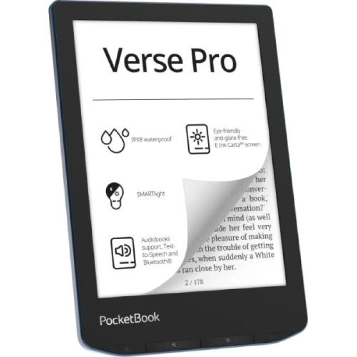 Електронна книга PocketBook Verse Pro 6″ Azure із пам’яттю 16 ГБ