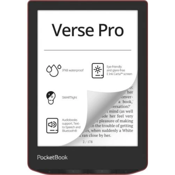 Електронна книга PocketBook Verse Pro з екраном 6 дюймів