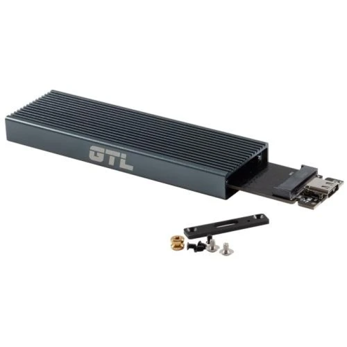 Зовнішня кишеня GTL Frozen для SSD M.2 з Type-C, чорна