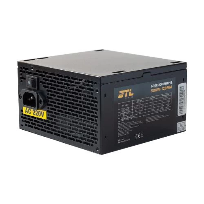 Блок живлення GTL Gaming Star 500 Вт для ПК, Black