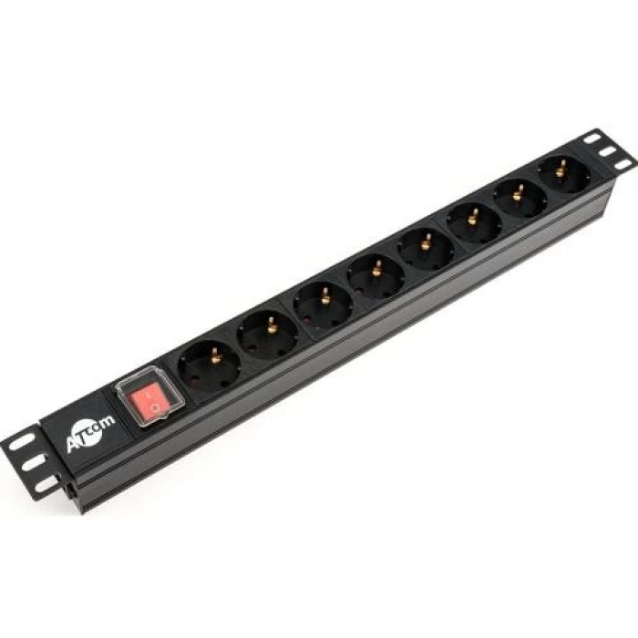 Модуль живлення Atcom PDU-8W-CN-WS на 8 розеток, 1U, 19″