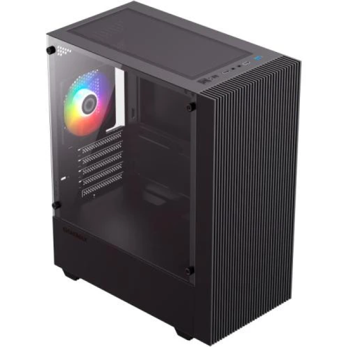 Корпус GameMax Edge, Black, без БЖ, Mini Tower, Micro ATX / Mini ITX, 1xUSB 3.0, 2xUSB 2.0, 1x120 мм LED ARGB, 380x200х450 мм