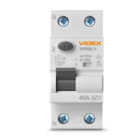 Диференційне реле (ПЗВ) Videx RESIST VF-RS10-DR2АС40 40 А, 30 мА