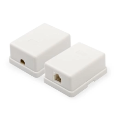 Мережева розетка RJ45 (розетка Ethernet) Atcom 15253 1-портова, біла, категорія 5E