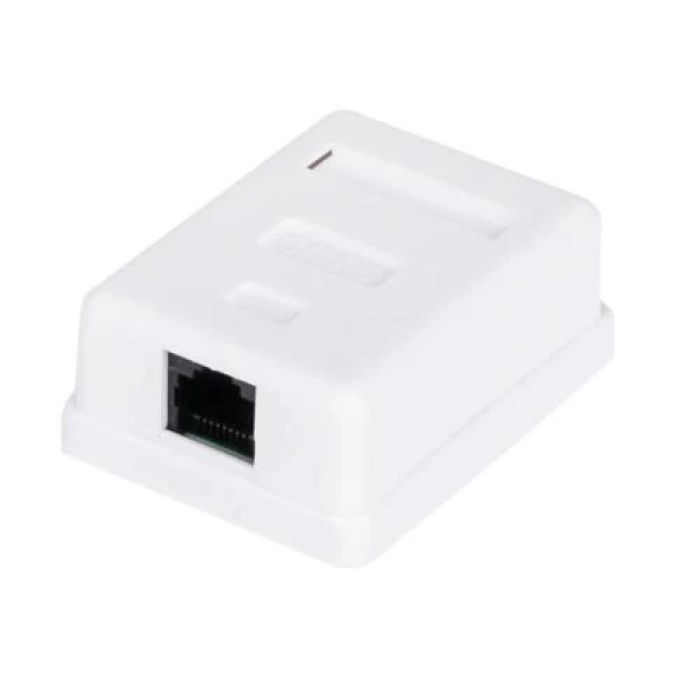 Мережева розетка RJ45 Atcom 60251 на 1 порт, біла Cat6E