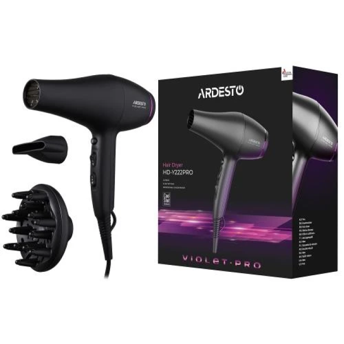 Фен Ardesto HD-Y222PRO потужністю 2200 Вт