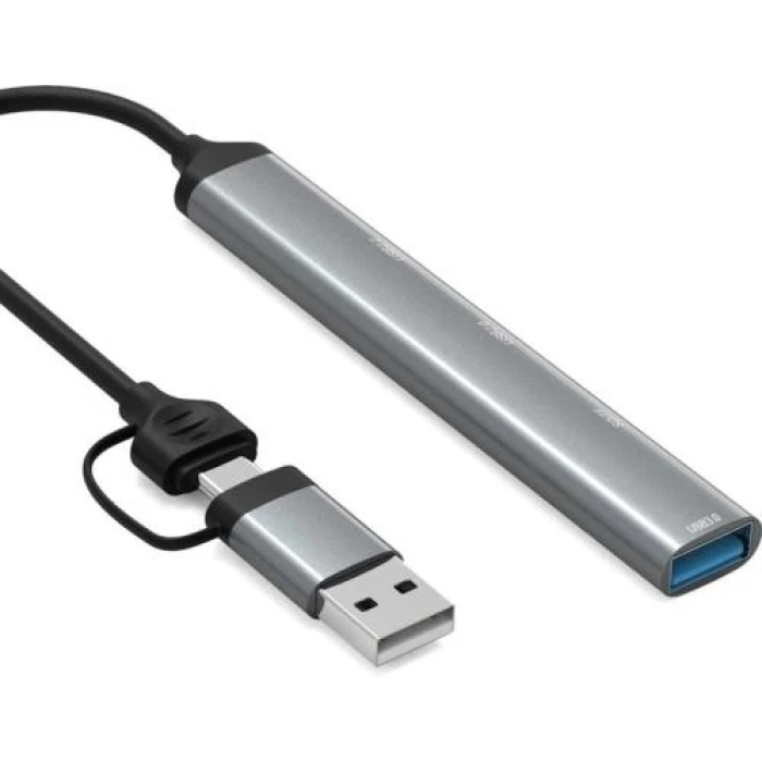 USB-хаб Dynamode DM-UH-514 з 3 USB-портами та картрідером