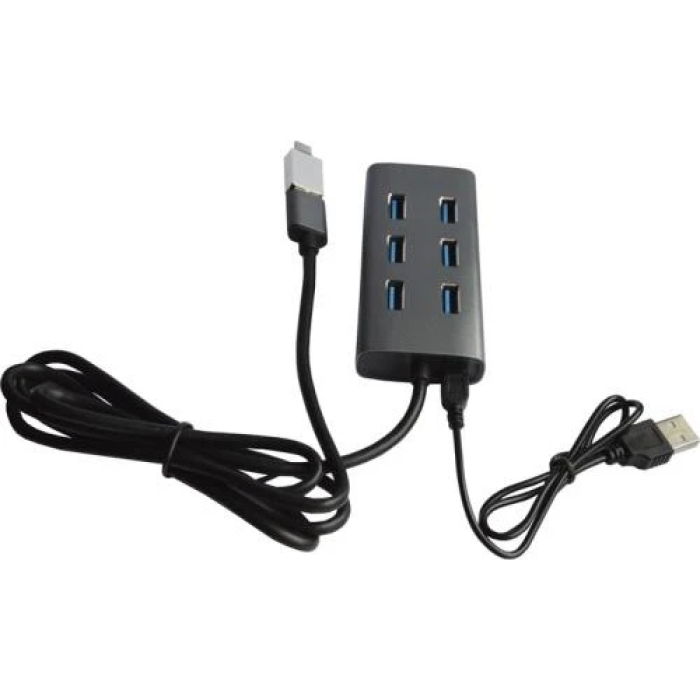 USB-хаб Maiwo KH700 на 7 портів USB 3.0, сірий