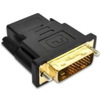 Перехідник HDMI на DVI-D (адаптер HDMI-DVI) STLab U-994 чорний