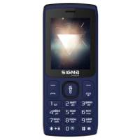 Кнопковий телефон (мобільний телефон) Sigma mobile X-style 34 NRG Type-C Blue, 4050 мА·год