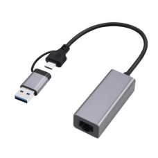Мережевий адаптер (USB-Ethernet адаптер) Cablexpert A-USB3AC-LAN-01 10/1000 Мбіт/с, сірий