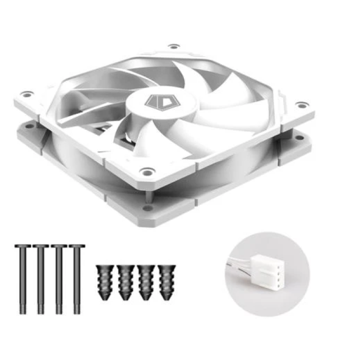 Білий корпусний вентилятор 120 мм ID-Cooling TF-12025-WHITE