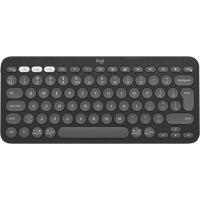 Бездротова клавіатура (компактна клавіатура) Logitech Pebble Keys 2 K380s графітова, Bluetooth / USB Bolt