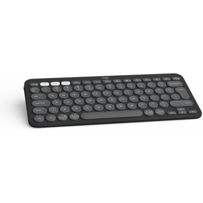 Бездротова компактна клавіатура Logitech Pebble Keys 2 K380s, графітова