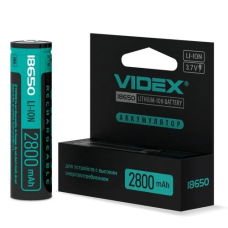 Акумулятор 18650 (Li-ion акумулятор) Videx 2800 mAh із захистом