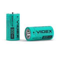 Акумулятор 16340 (RCR123) Videx 800 мА·год без захисту