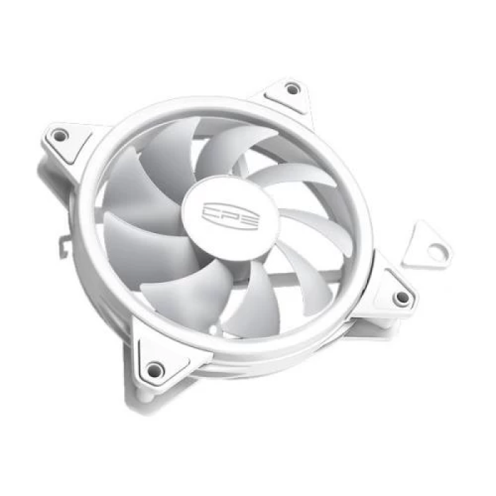 Білі корпусні вентилятори PcCooler F3 T120 ARGB — комплект із 3 шт
