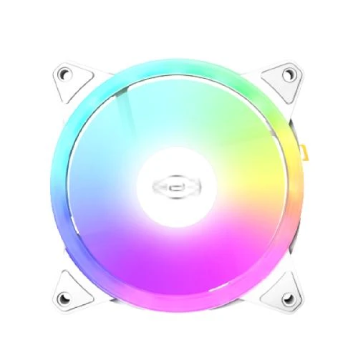 Білі корпусні вентилятори PcCooler F3 T120 ARGB — комплект із 3 шт