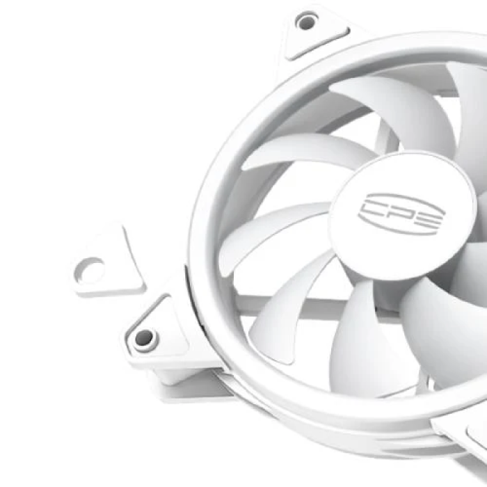 Білі корпусні вентилятори PcCooler F3 T120 ARGB — комплект із 3 шт