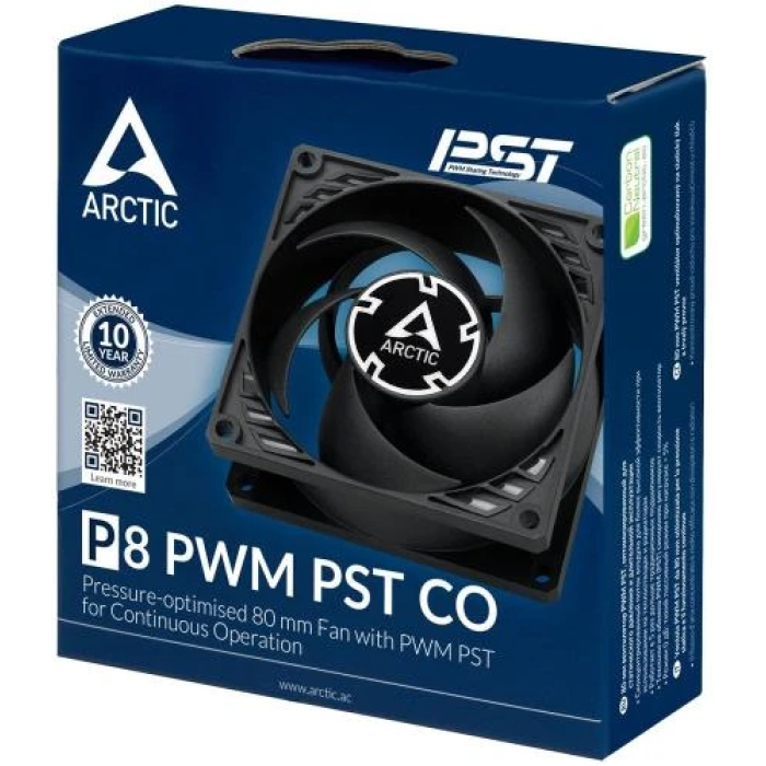 Вентилятор для корпуса Arctic P8 PWM PST CO, 80 мм