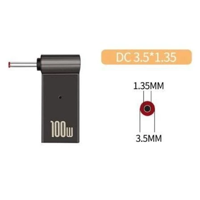 Адаптер STLab для живлення ноутбука через USB Type-C PD, 100 Вт