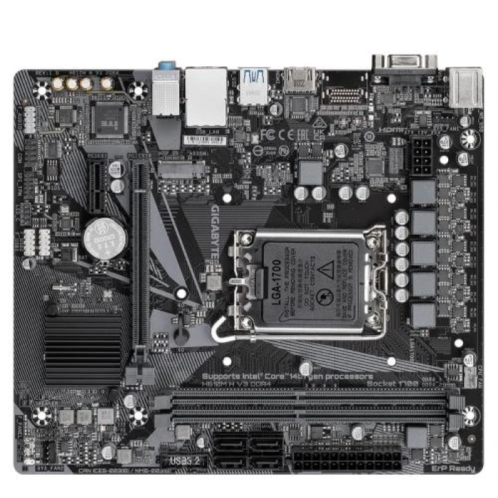 Материнська плата Gigabyte H610M H V3 DDR4 формату MicroATX