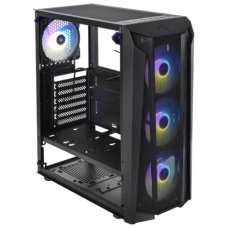 Корпус (системний блок) Qube BOREY Black Midi Tower 390x190x440 мм