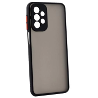 Силіконовий чохол (накладка) NoNaMe Gingle Matte Case (strong) Black для Samsung A23, чорний